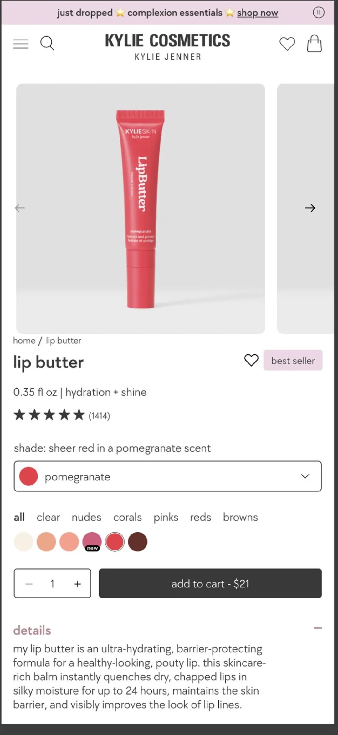 Kylie tek ürün sayfası
