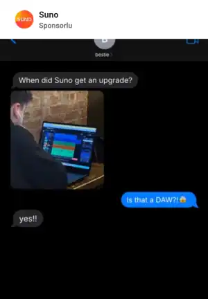 Meta Reklam Kütüphanesi, aktif reklam: Suno