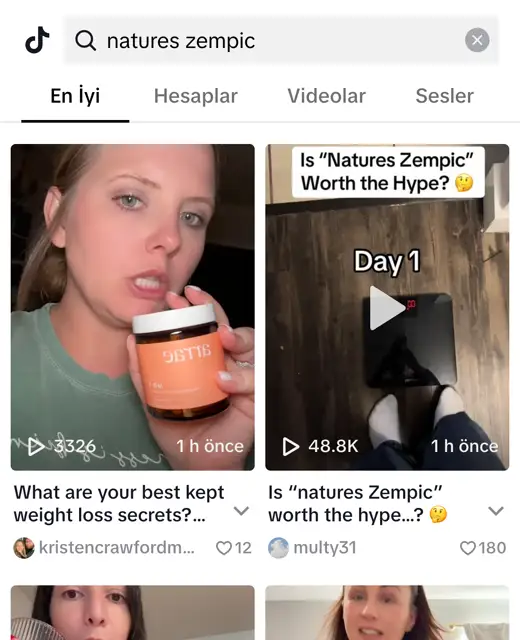 TikTok natures zempic arama sayfası: Is Natures Zempic Worth the Hype? 48,8K izlenme