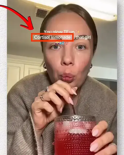 nello creator videosu: You glow TF up, Cortisol lemonade is that girl yazısı kırmızı çerçeveli